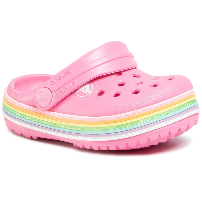 

Шлепанцы Crocs CrocbandRainbow Glitter, розовый