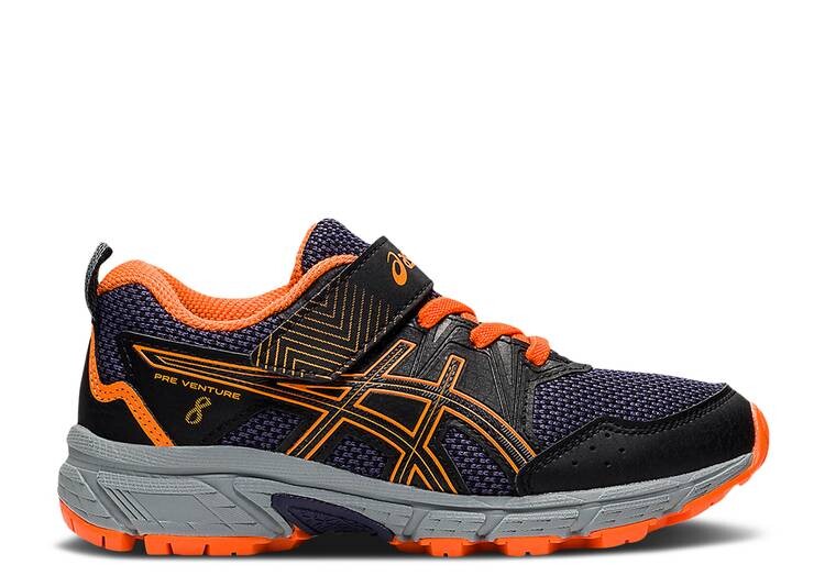 

Кроссовки ASICS PRE VENTURE 8 PS 'BLACK SHOCKING ORANGE', черный
