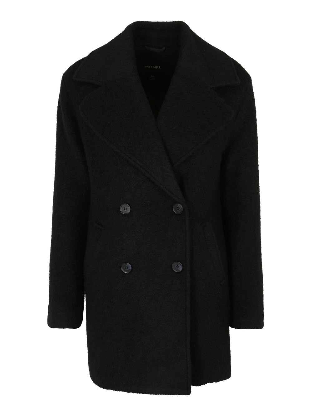 Межсезонное пальто Monki, черный пальто зимнее monki черный