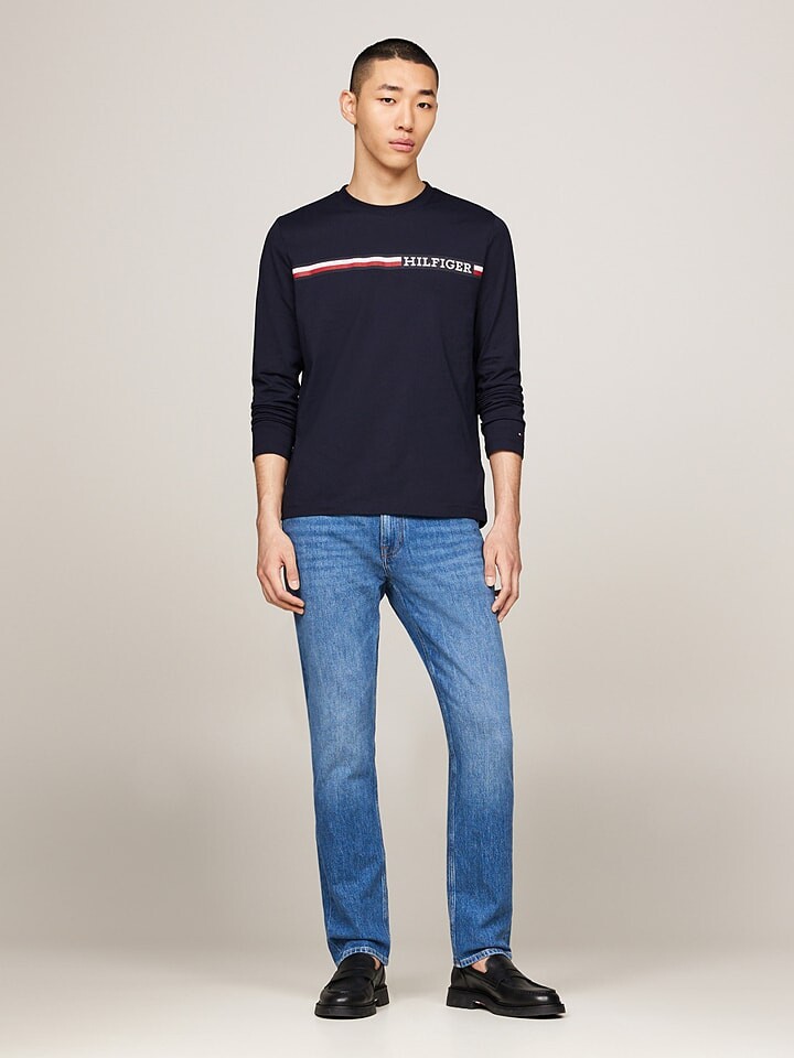 

Лонгслив Tommy Hilfiger, темно-синий