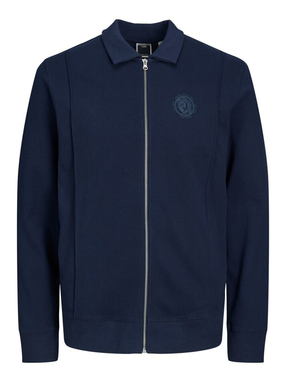 

Толстовка на молнии JACK & JONES, темно-синий