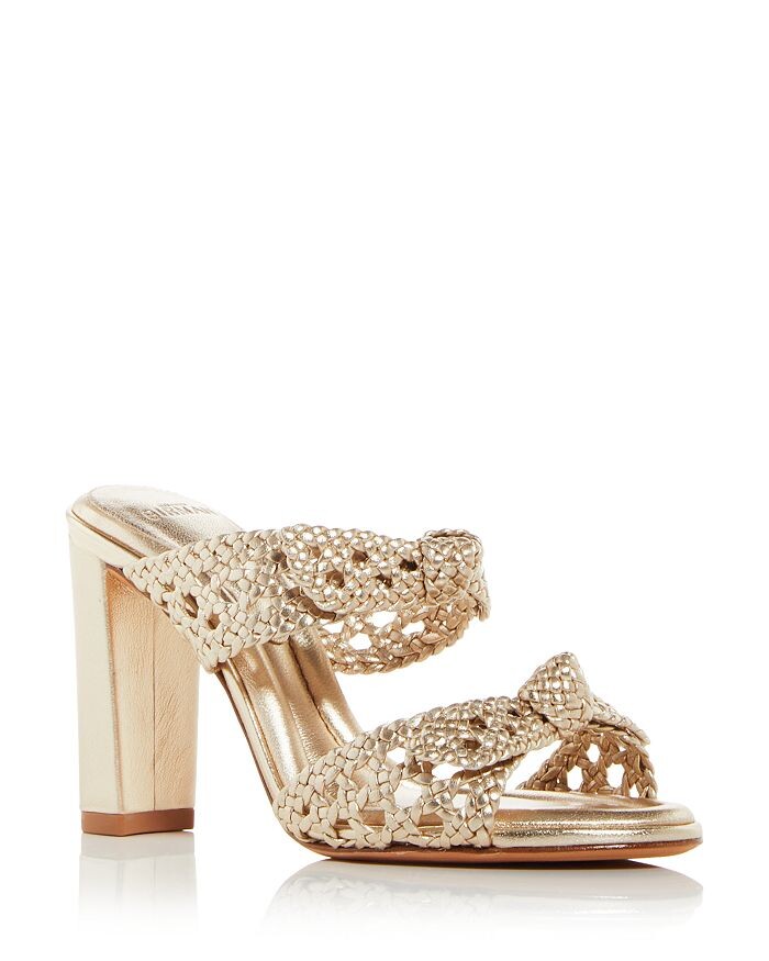 

Женские босоножки на плетеном каблуке Clarita с плетением Alexandre Birman