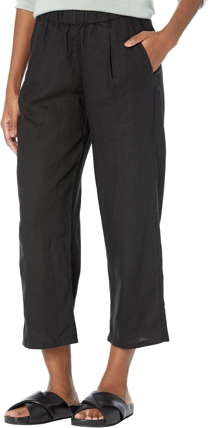 

Миниатюрные прямые брюки Eileen Fisher, черный