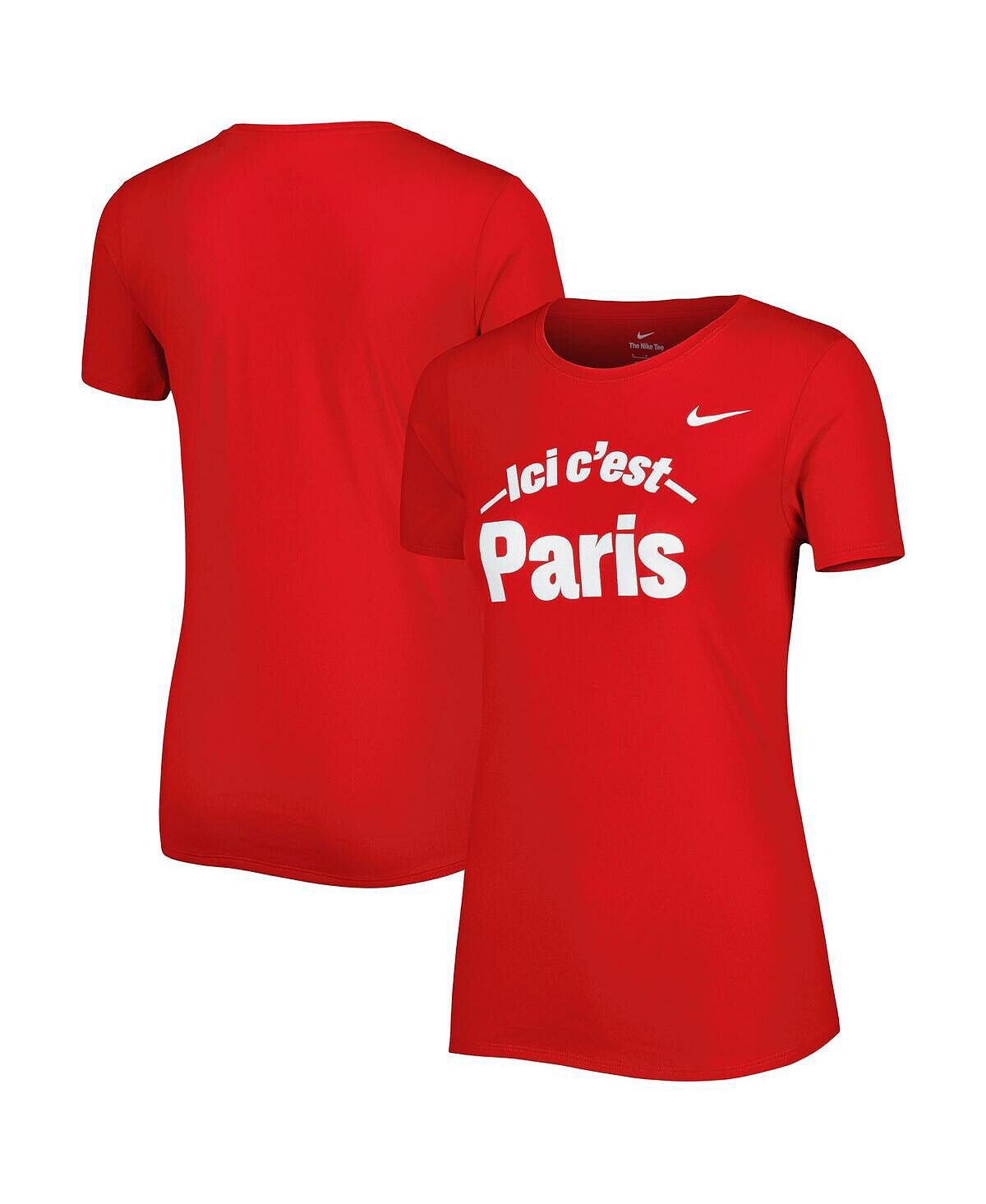 

Женская красная футболка Paris Saint-Germain Legend Performance Nike, красный