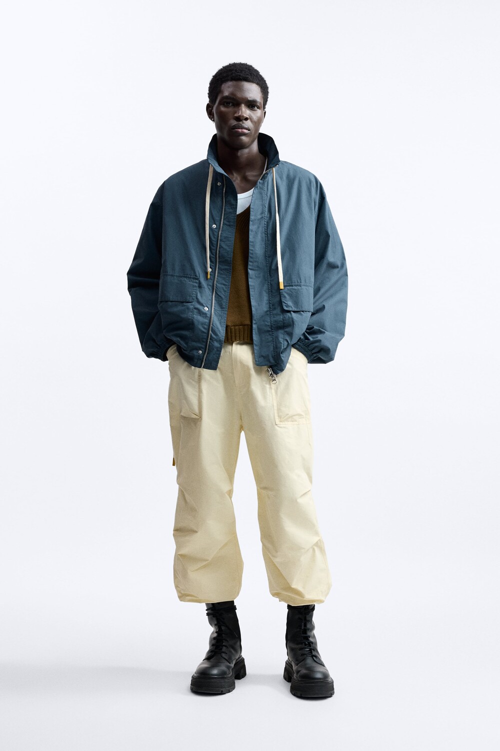 

Техническая куртка - ограниченная серия Zara, синий