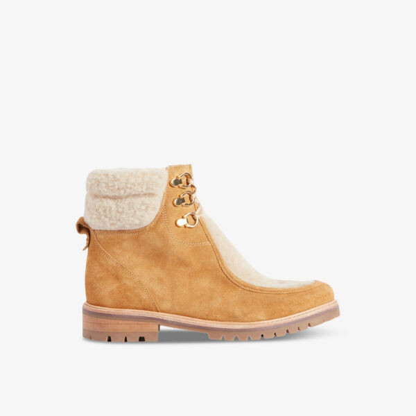 

Ботильоны Aspen с отделкой из искусственной овчины Claudie Pierlot, цвет bruns