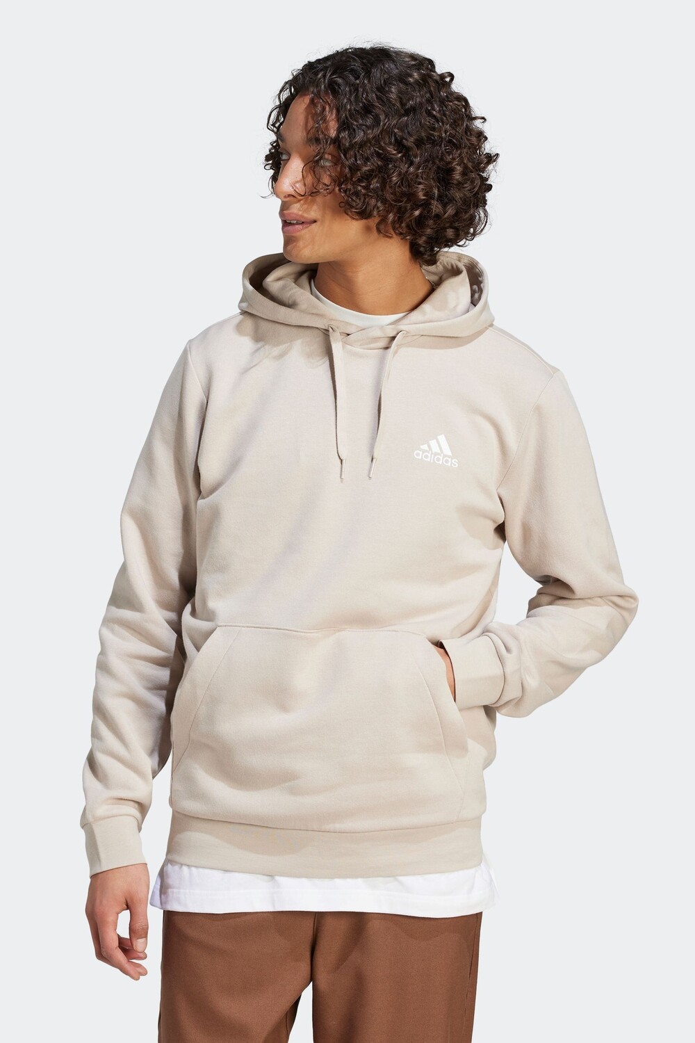 

Флисовая толстовка Adidas Essentials Sportswear Essentials adidas, коричневый