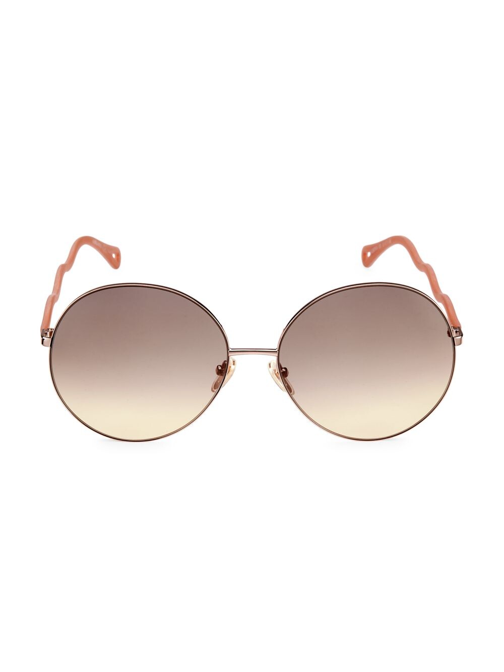 

Круглые солнцезащитные очки Noore 62 мм Chloé, бежевый