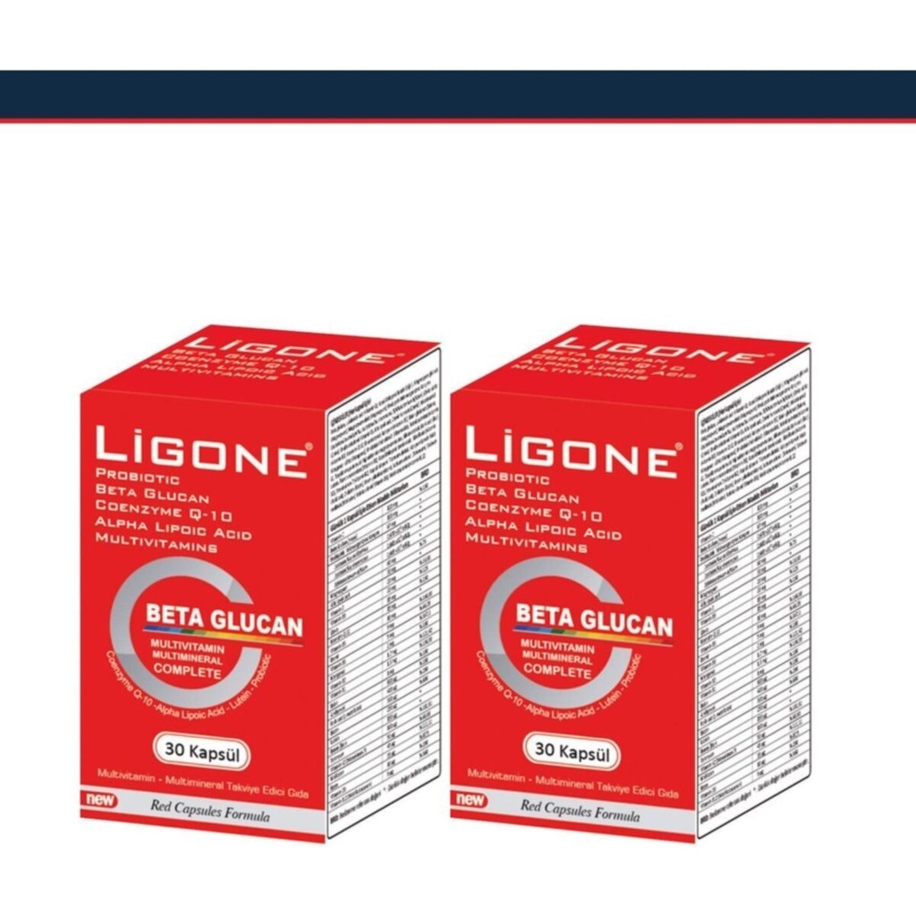 Бета-глюкан Ligone, 2 упаковки по 30 капсул