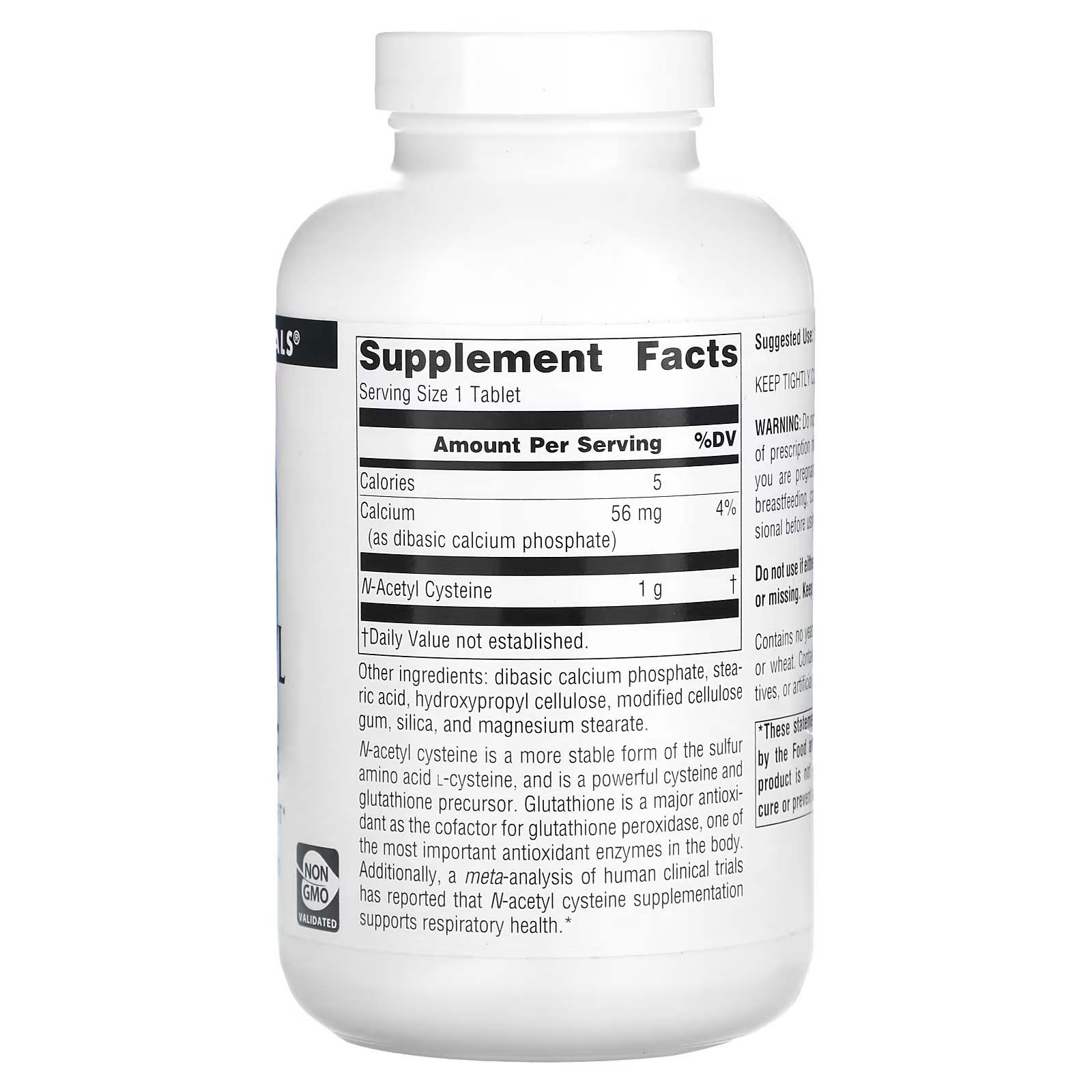 N-ацетилцистеин, 1000 мг Source Naturals, 180 таблеток