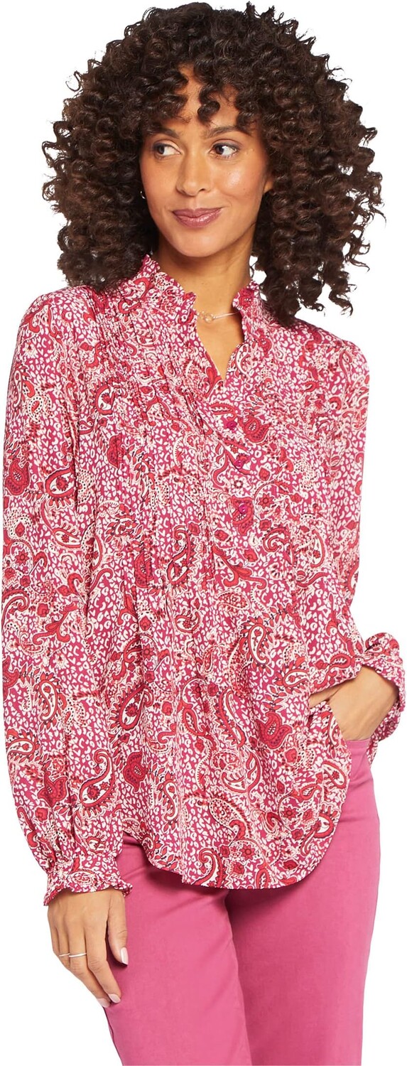 

Туника со складками спереди NYDJ, цвет Penny Paisley