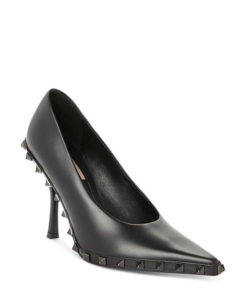 

Женские туфли-лодочки Rockstud с острым носком Valentino Garavani, цвет Black