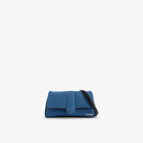 

Кожаная сумка le bambino с верхней ручкой Jacquemus, синий