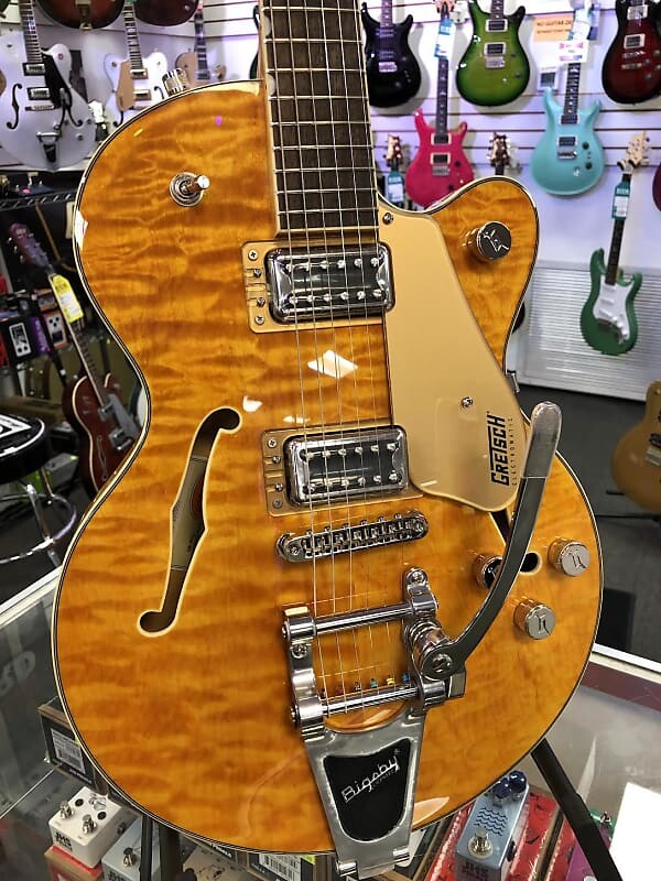 

Электрогитара Gretsch G5655T-QM Electromatic Center Block Jr. Single-Cut Quilted Maple with Bigsby, Speyside