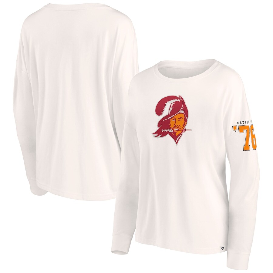 

Футболка с длинным рукавом Fanatics Branded Tampa Bay Buccaneers, кремовый