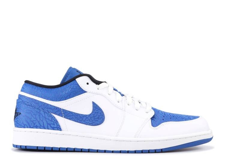 

Кроссовки AIR JORDAN 1 RETRO LOW 'WHITE SPORT BLUE', белый