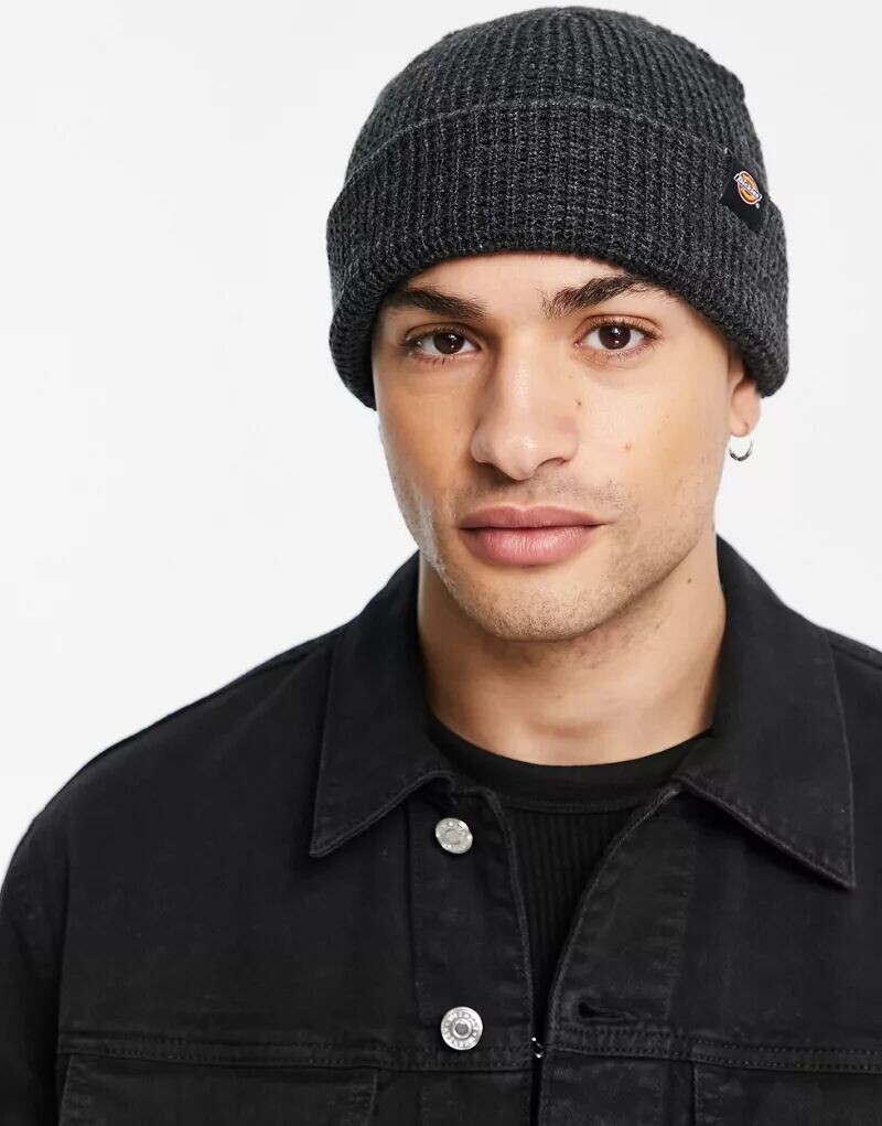 

Черная вафельная шапка Dickies Woodworth