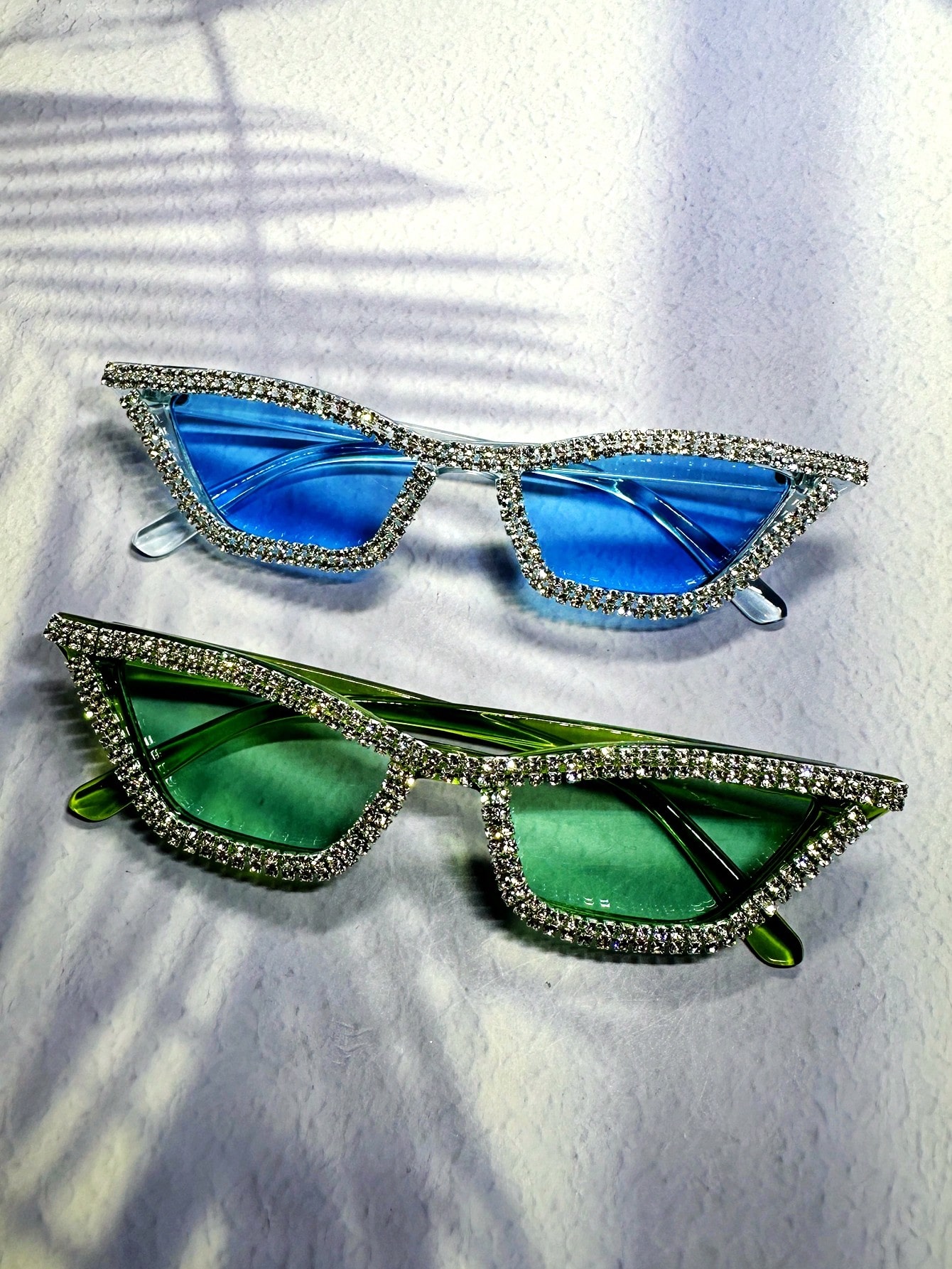 1 пара женских роскошных солнцезащитных очков «кошачий глаз» в стиле Y2k для вечеринки