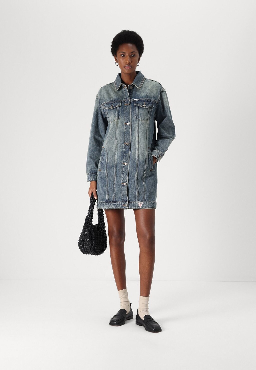 

Джинсовая куртка GO VINTAGE TRUCKER COAT Guess Originals, светло-голубой