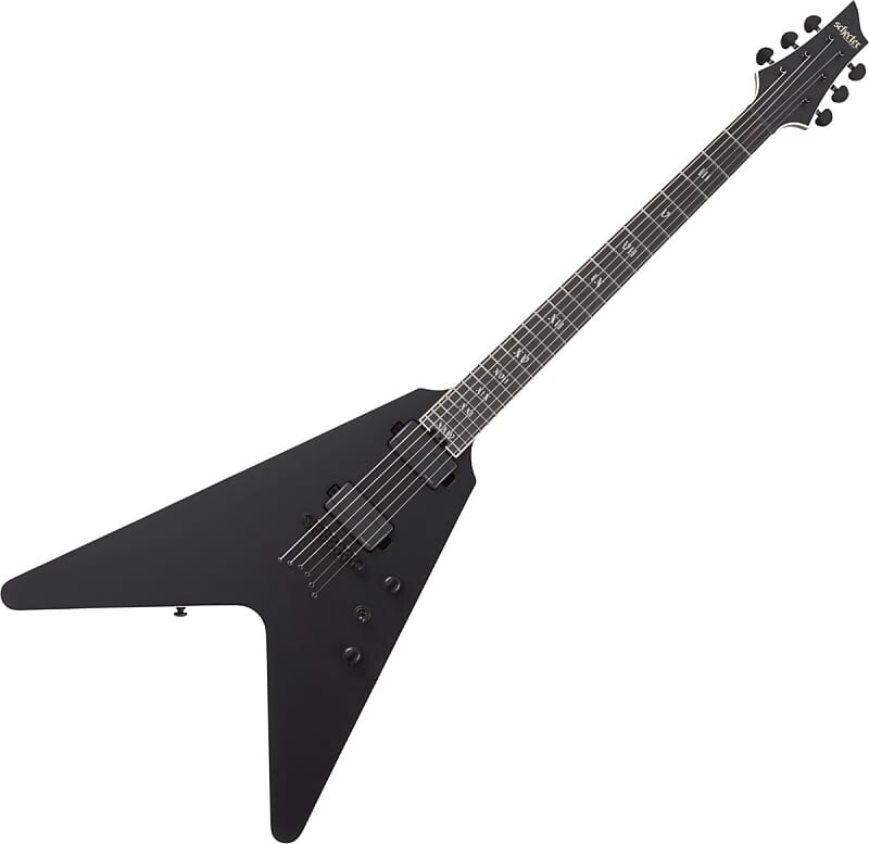 

Электрогитара Schecter V-1 SLS Elite Evil Twin Electric Guitar in Satin Black