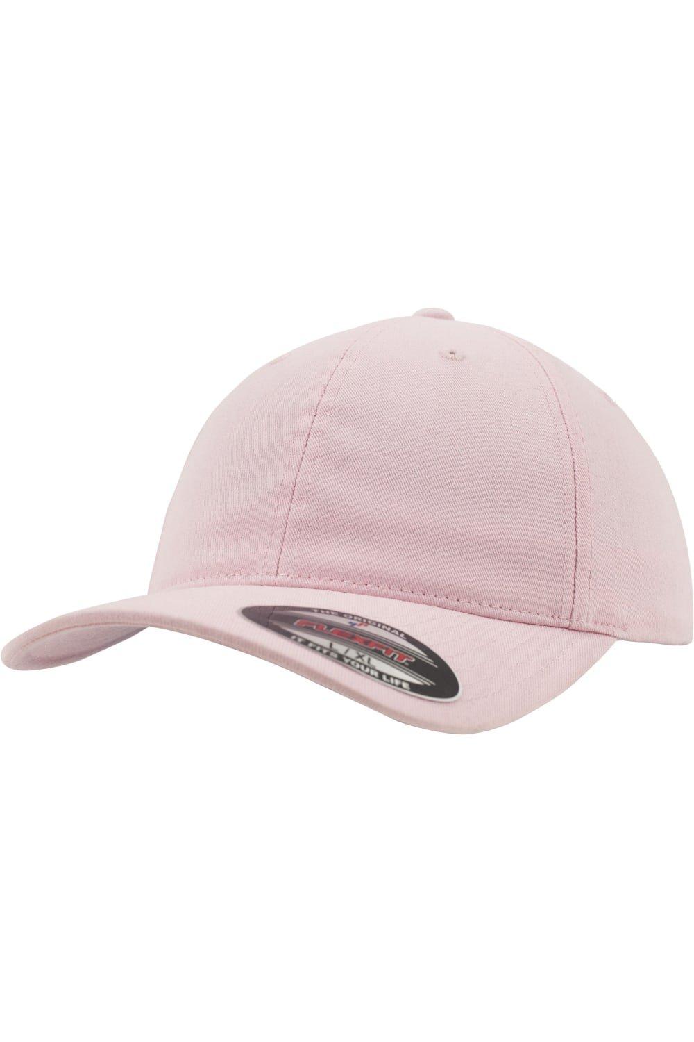 Бейсбольная кепка Dad из хлопка, выстиранного в одежде Flexfit, розовый