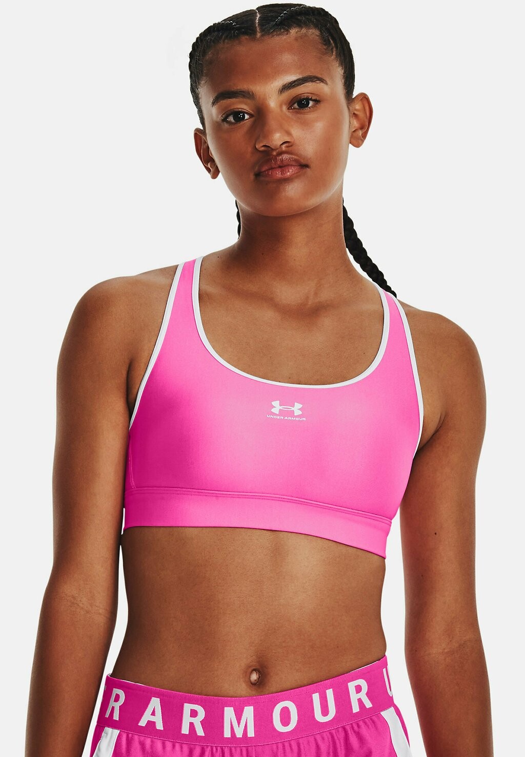 

Спортивный бюстгальтер со средней поддержкой Under Armour, розовый