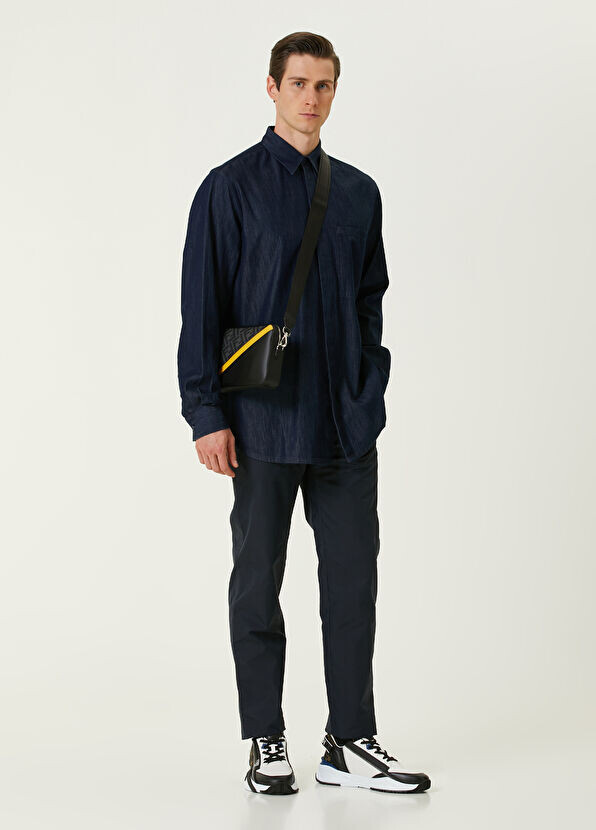 

Брюки с логотипом Fendi, синий