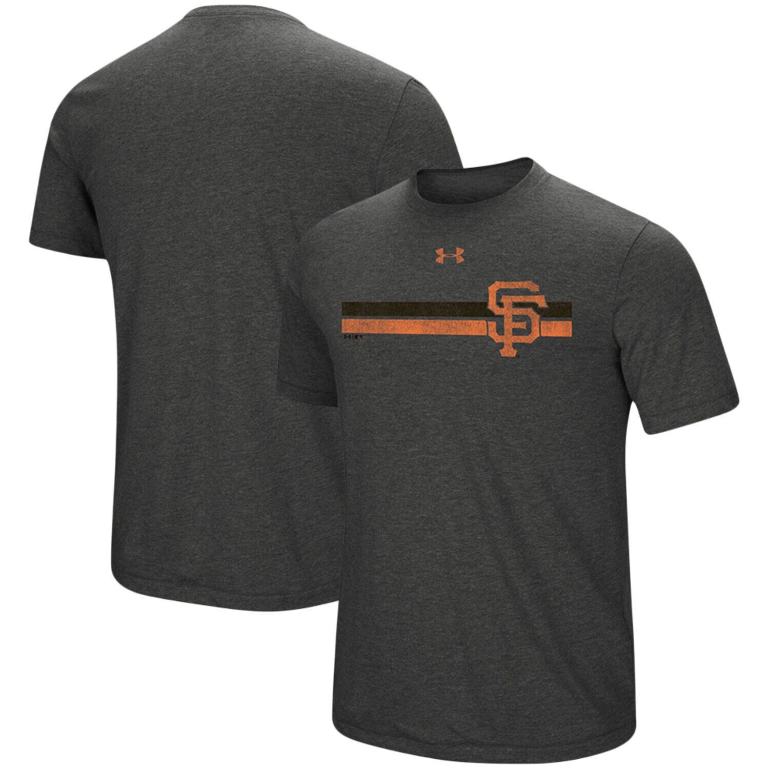 

Мужская темно-серая футболка с логотипом San Francisco Giants Tri-Blend Under Armour, Серый
