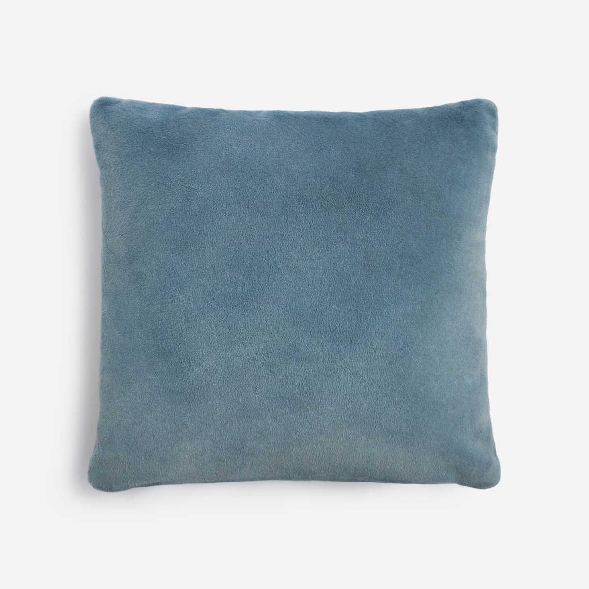 Меховая декоративная подушка Essenza, деним синий