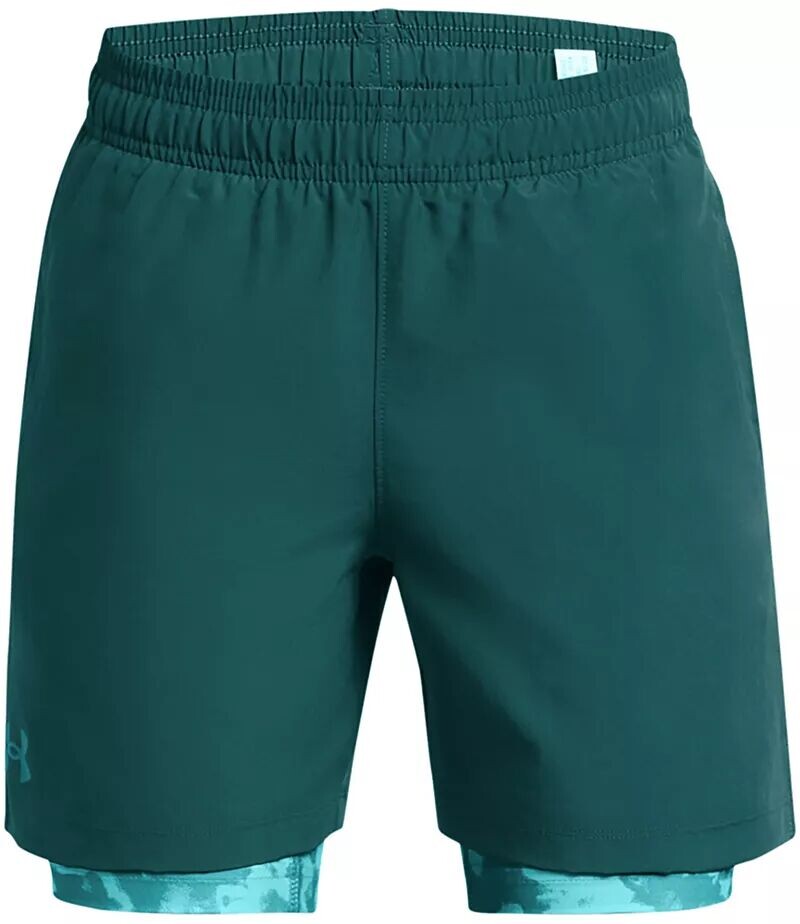 

Тканые шорты 2-в-1 для мальчиков Under Armour, бирюзовый, Зеленый, Тканые шорты 2-в-1 для мальчиков Under Armour, бирюзовый
