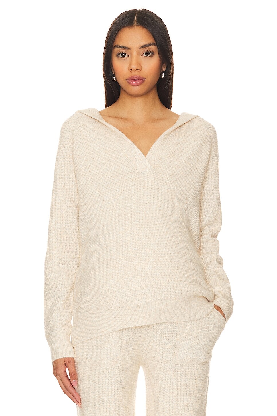 

Толстовка HATCH The Cozy Waffle Knit Visitor, цвет Oatmeal Melange