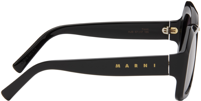 Черные солнцезащитные очки Tiznit Marni солнцезащитные очки marni коричневый