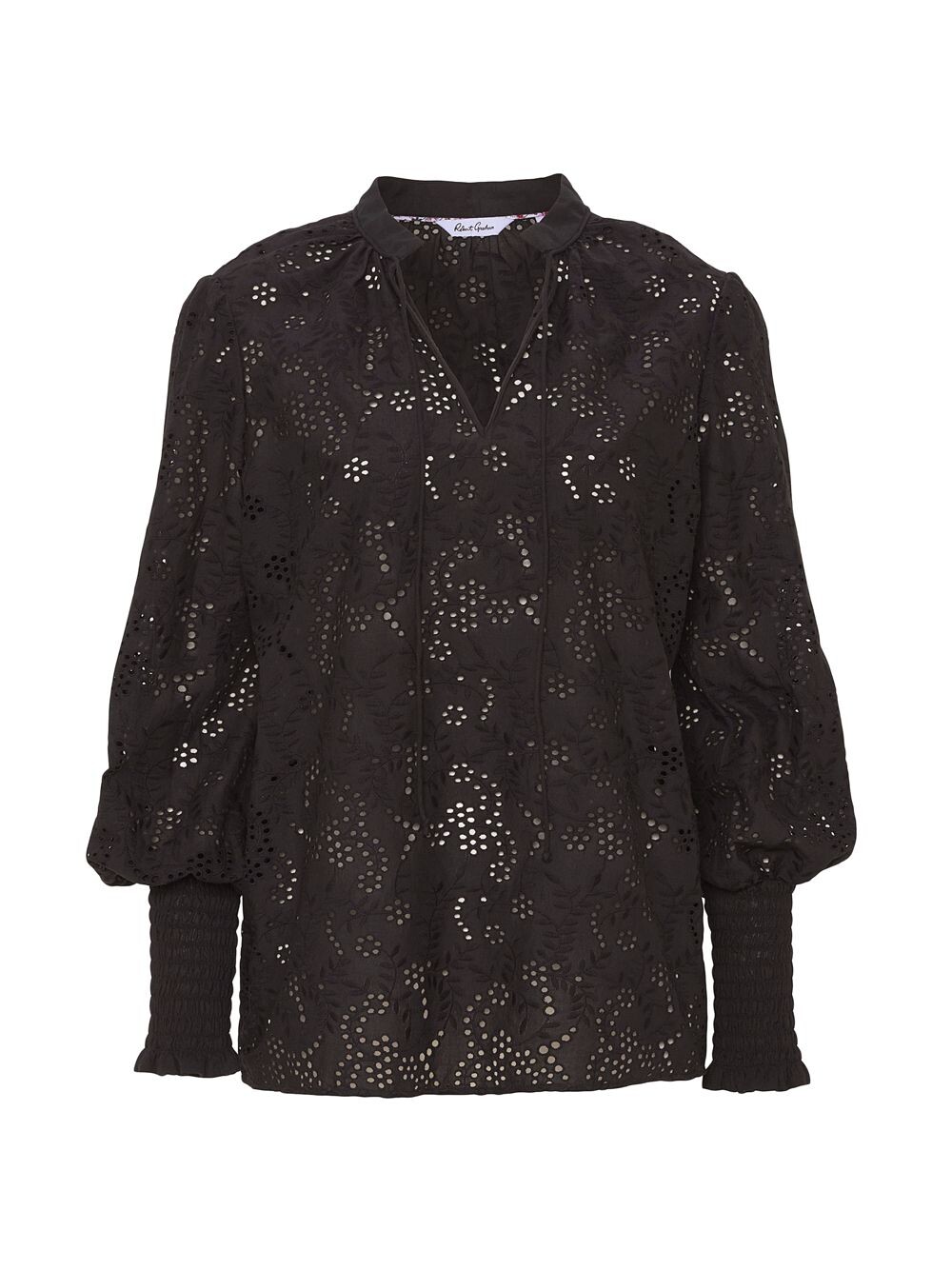 

блузка Jordyn с люверсами Robert Graham, черный