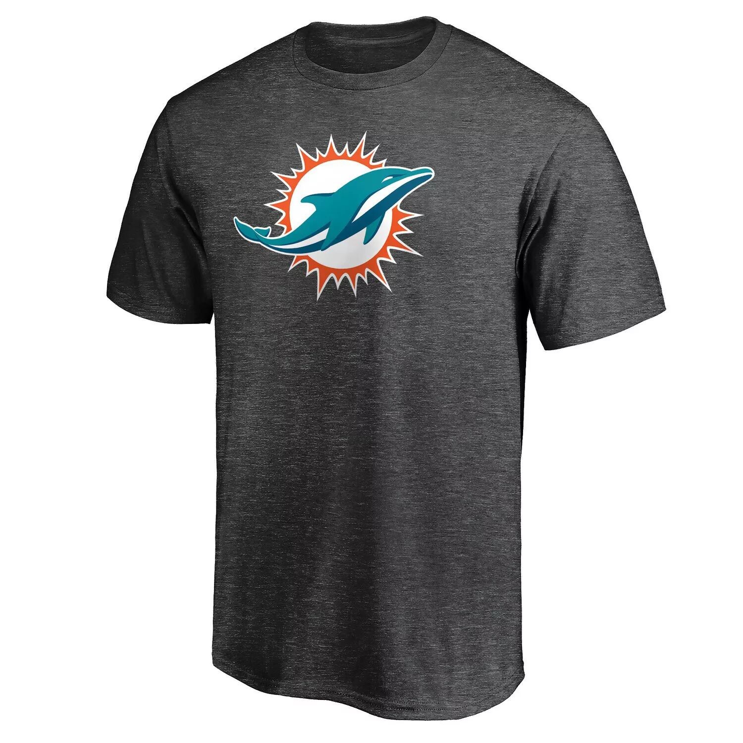

Мужская темно-серая футболка с фирменным логотипом Miami Dolphins Primary Team Fanatics, Серый