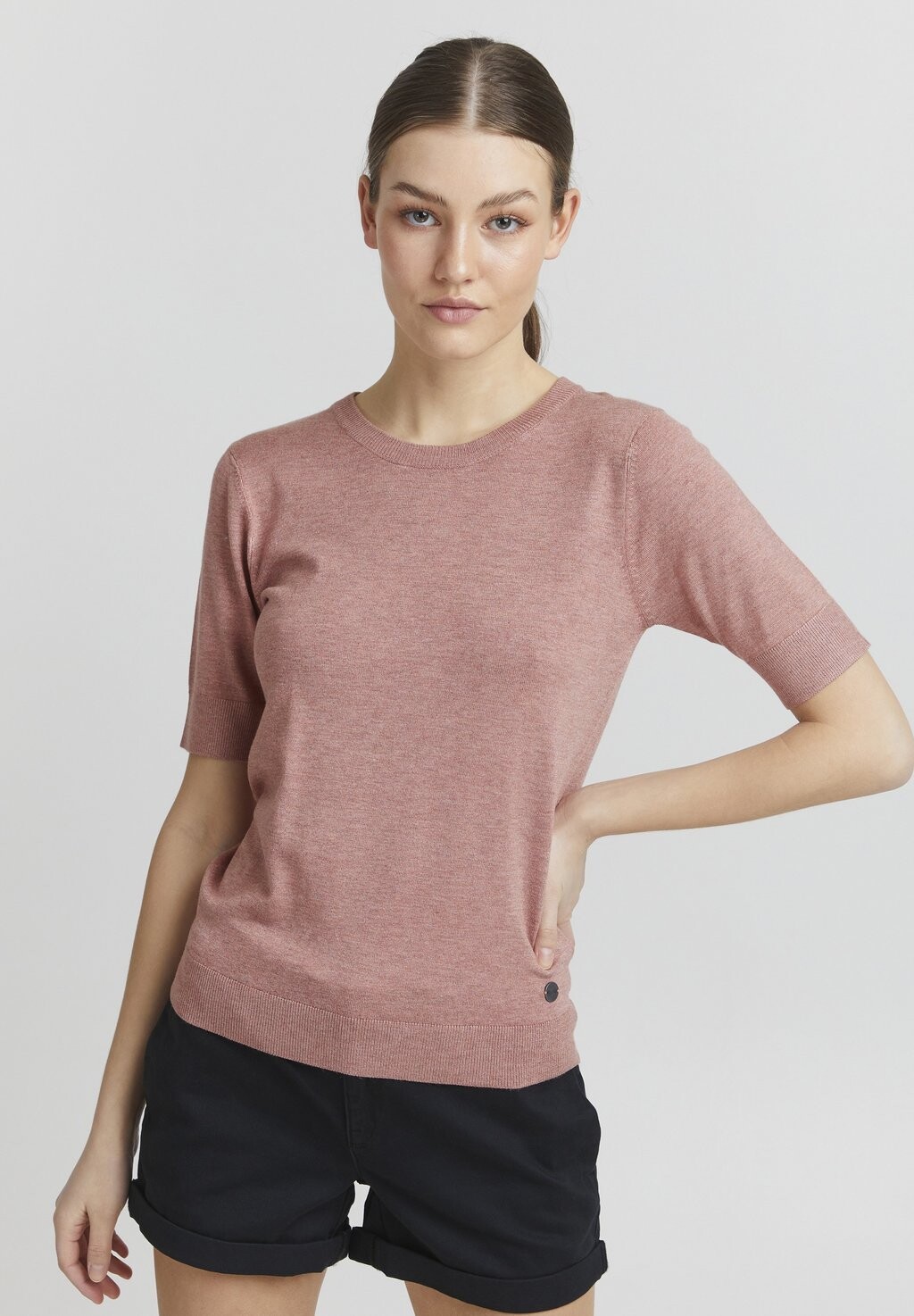

Футболка базовая OXHELIN Oxmo, цвет ash rose melange