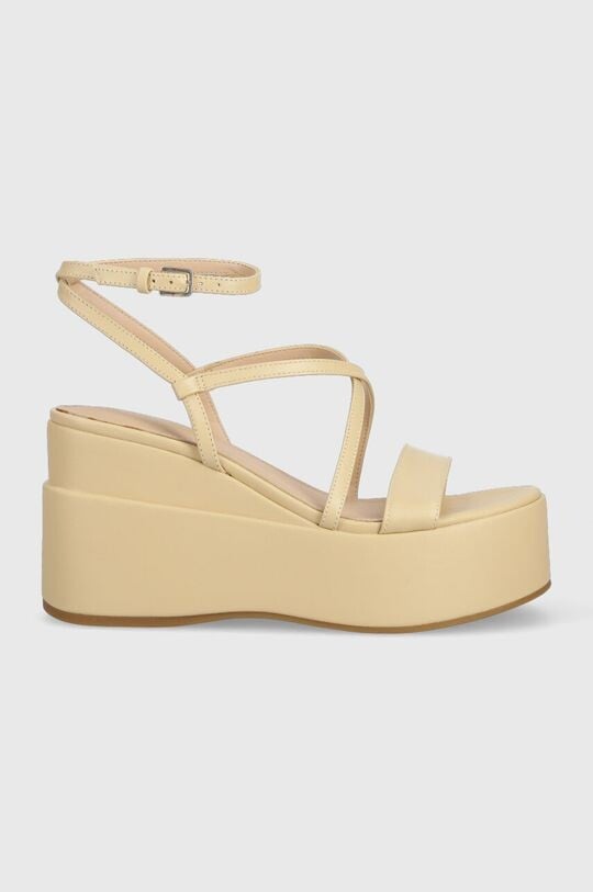 

Кожаные сандалии ZALLA Guess, бежевый