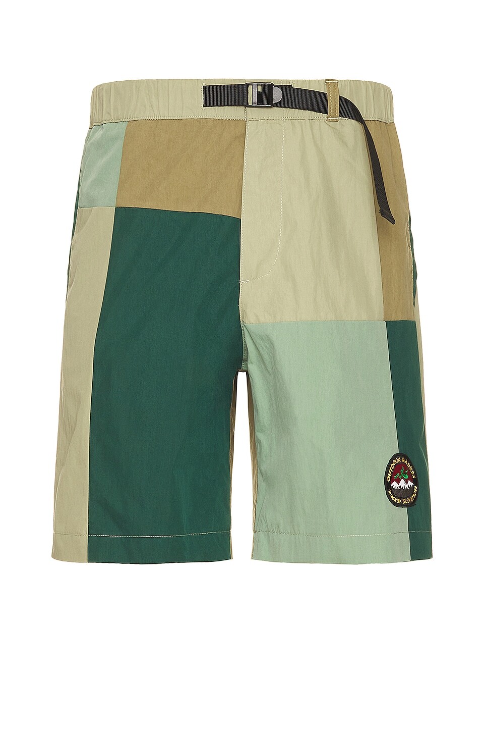 

Шорты Market Gorp Patchwork Tech Shorts, цвет Eden
