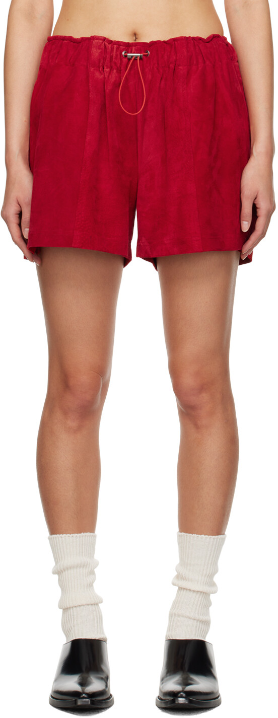 

Эксклюзивные красные шорты Carter Young SSENSE