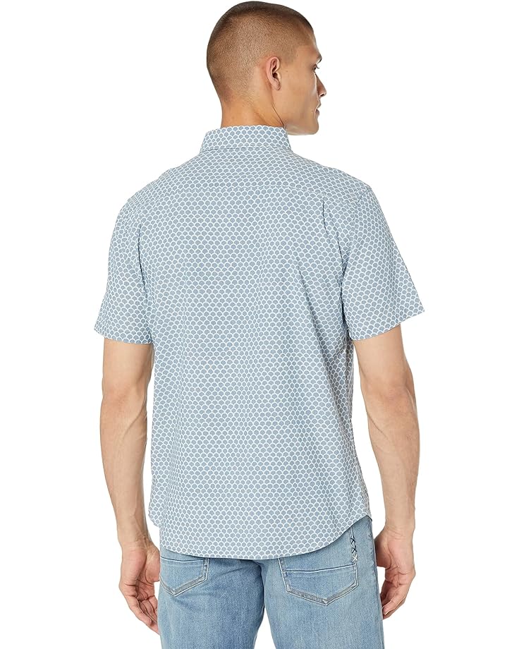 цена Рубашка Faherty Short Sleeve Stretch Playa Shirt, цвет Fish Scale Redux