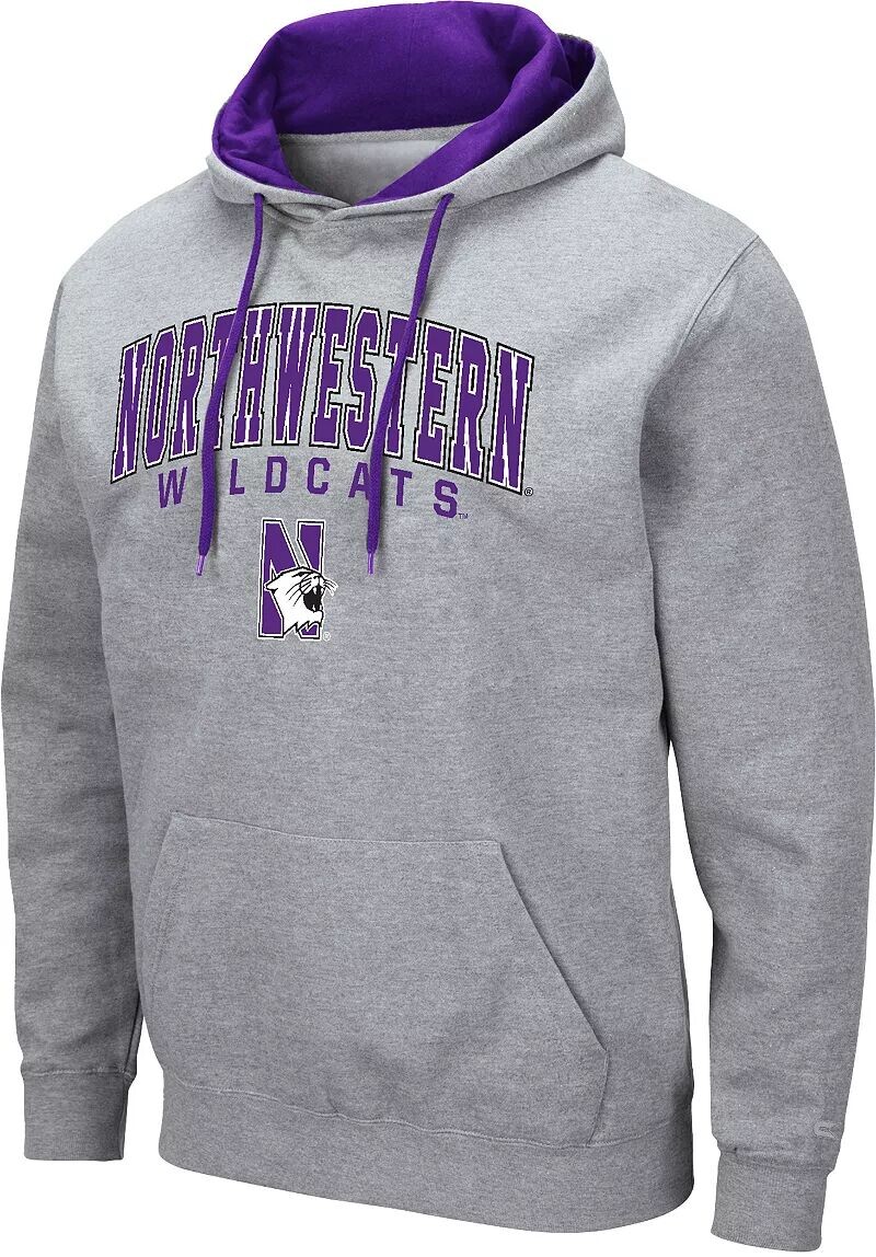 

Colosseum Мужская серая толстовка Northwestern Wildcats серого цвета