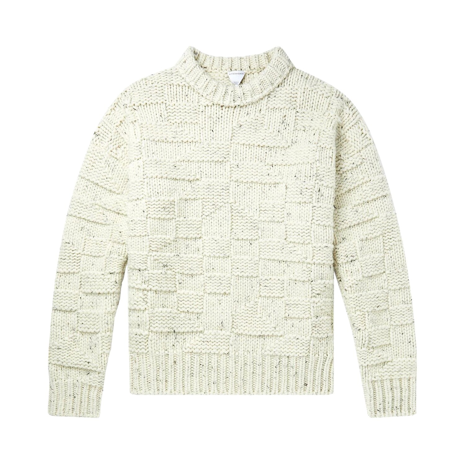 

Шерстяной вязаный свитер с рисунком Bottega Veneta HW String