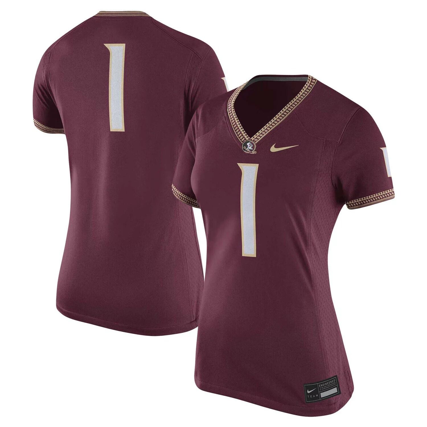 

Женское джерси Nike #1 Garnet Florida State Seminoles Game Nike