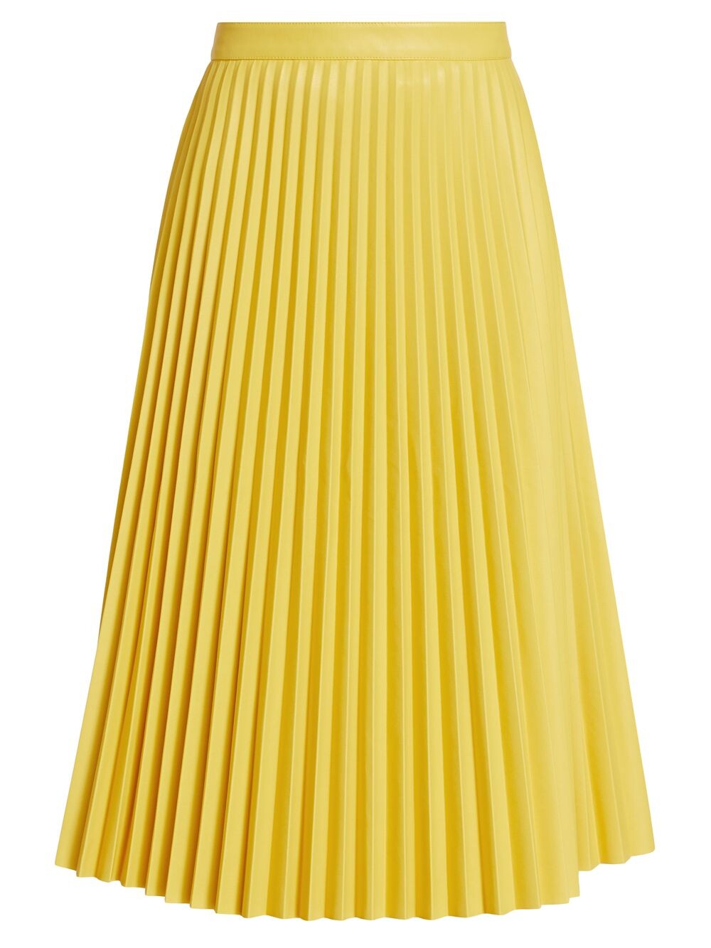 

Плиссированная юбка-миди из искусственной кожи Proenza Schouler White Label