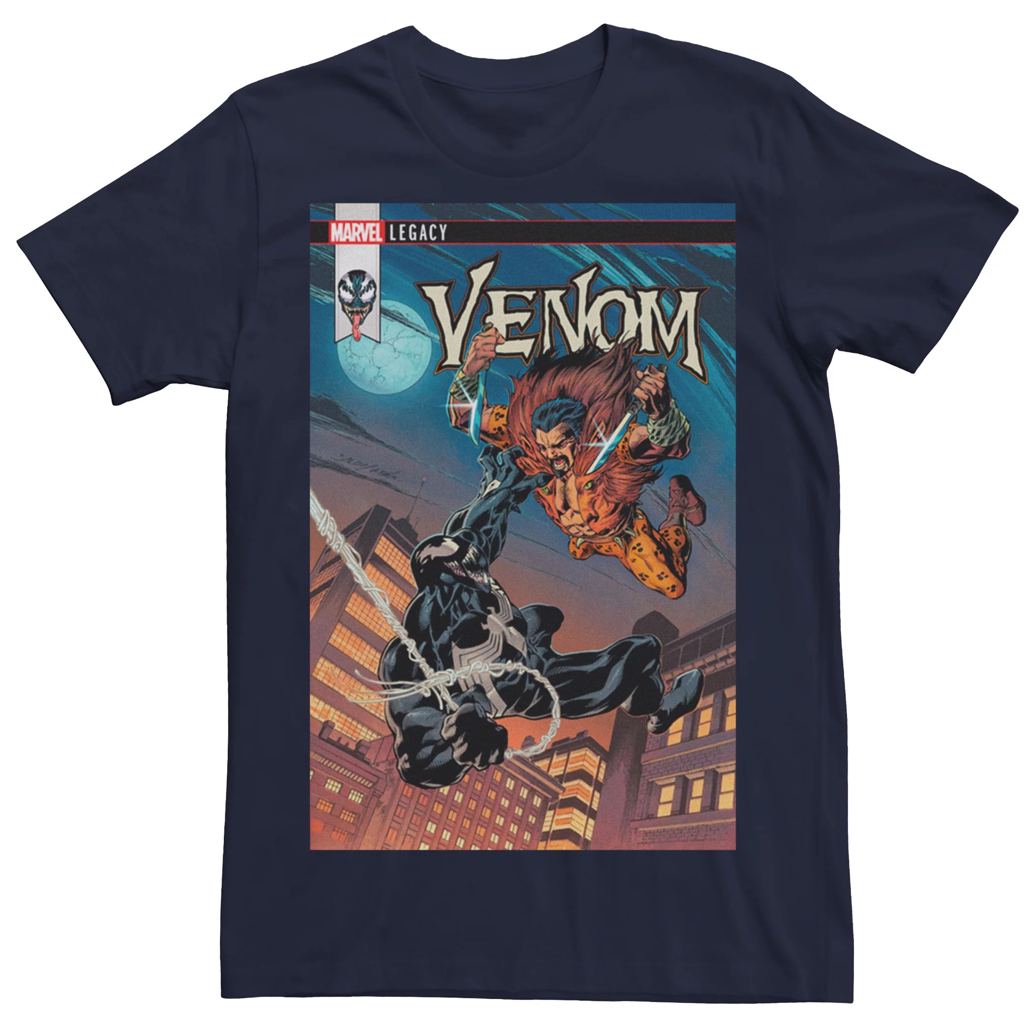 Мужская футболка с рисунком комиксов Marvel Venom Licensed Character