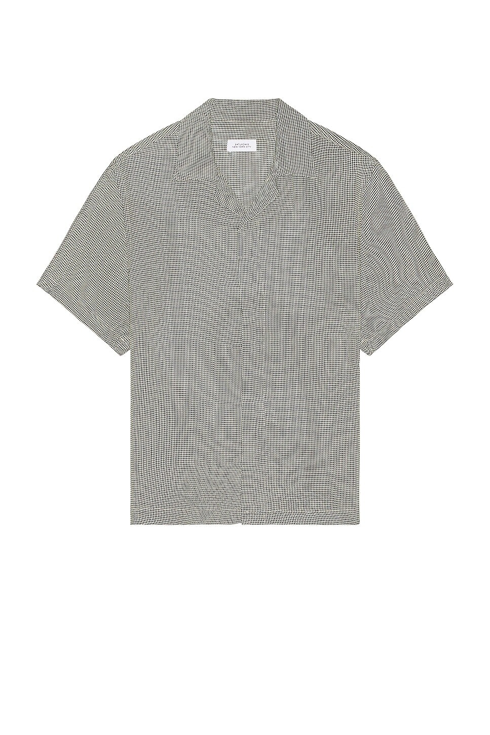 

Рубашка Saturdays Nyc York Mini Houndstooth, цвет Bungee