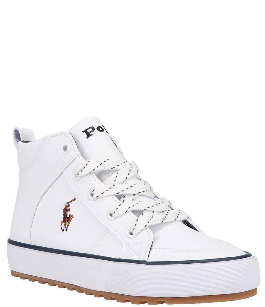 

Высокие кроссовки Jaxson для мальчиков Polo Ralph Lauren (для малышей), белый