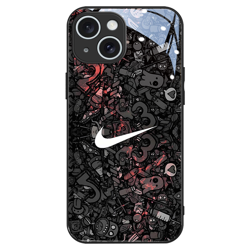 

Чехол для телефона Hizeus Sea Diamond, Graffiti Nike - glass texture black