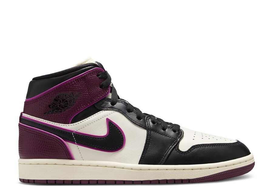

Кроссовки Air Jordan Wmns Jordan 1 Mid, цвет Bordeaux