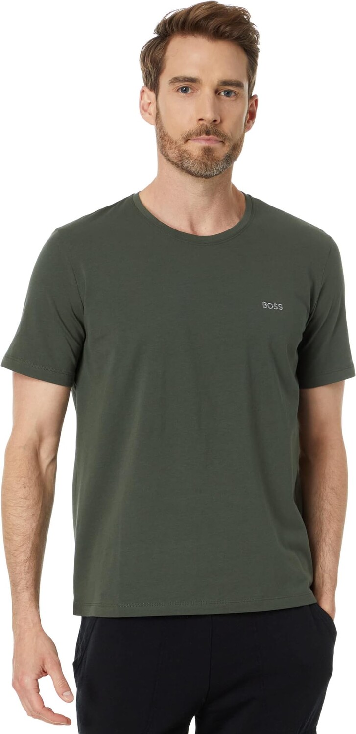 

Футболка Mix & Match с круглым вырезом BOSS, цвет Dark Green