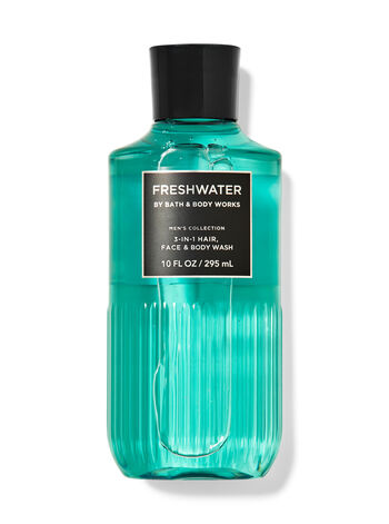 

Средство для мытья волос, лица и тела 3-в-1 Freshwater, 10 fl oz / 295 mL, Bath and Body Works